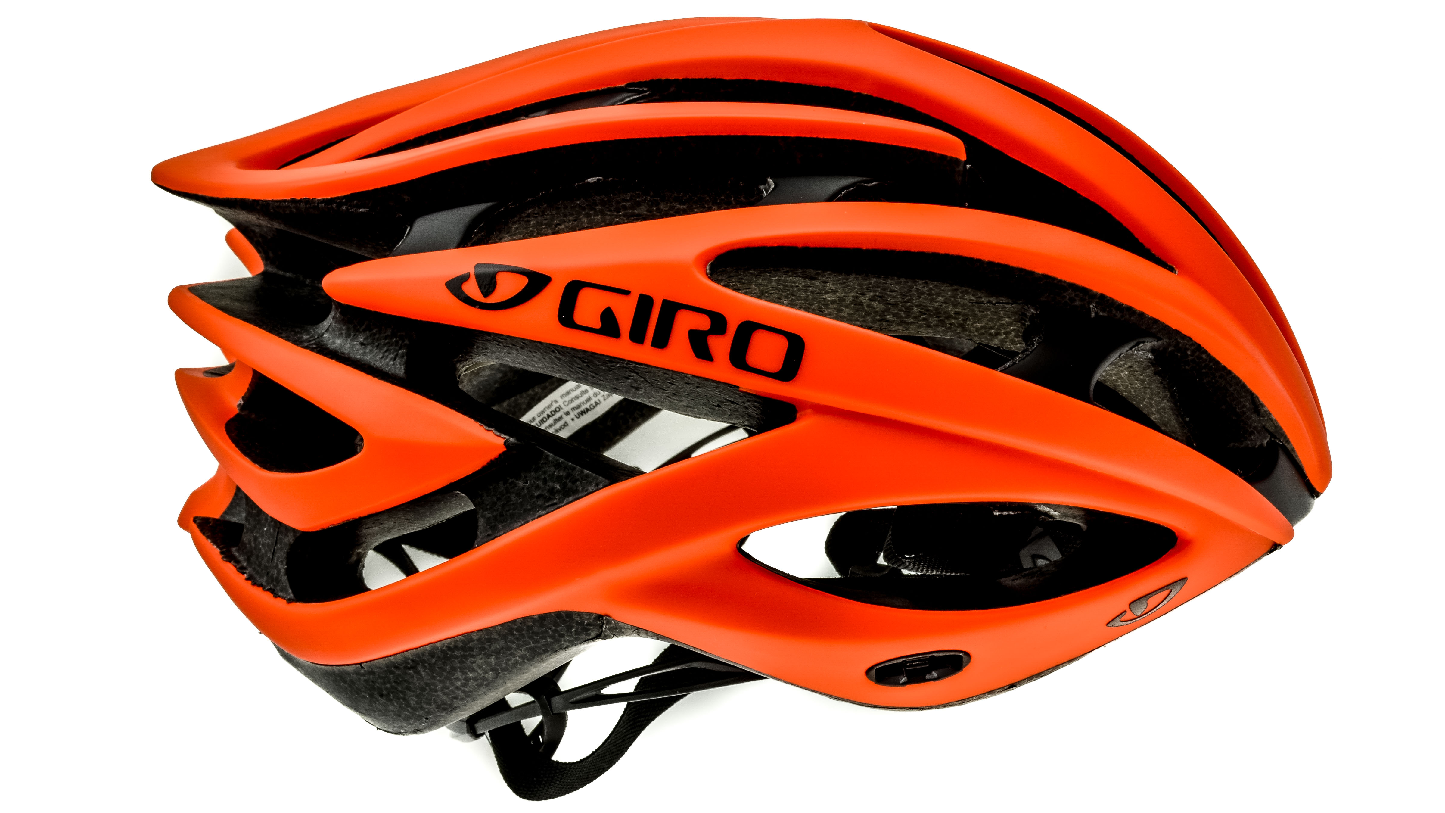giro orange helmet